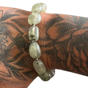 COPY - B1798 Retired Silpada Green Quartz Stretch Bracelet